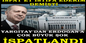 Yargıtay’dan Erdoğan’a