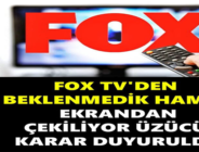 FOX TV’DEN BEKLEMEDİK HAMLE