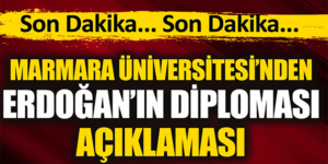 Marmara Üniversitesi’nden Açıklama