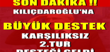 Kılıçdaroğlu’na 2. Tur Desteği Geldi