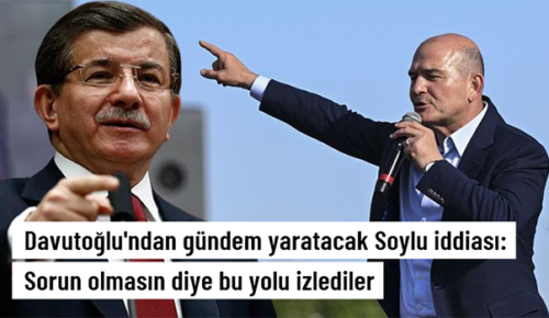 Ahmet Davutoğlu’ndan Süleyman Soyluya