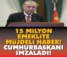 Cumhurbaşkanı Erdoğan emekliyi mutlu edecek