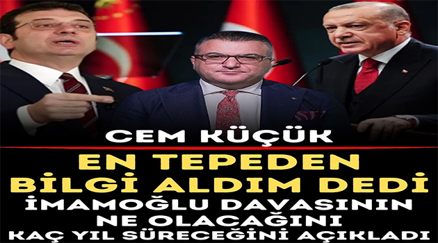 Cem KÜÇÜK’ten al h.aberi