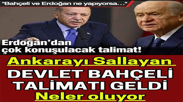 Erdoğan’dan Talimat