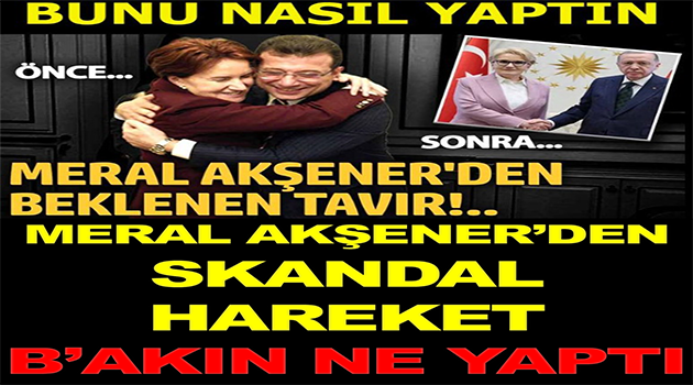 Meral Akşener’den S.kandal Hareket