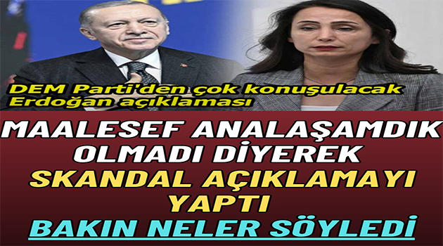 Olmadı diyerek açıkladı