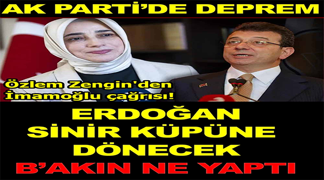 Özlem Zengin’den İmamoğlu çağrısı
