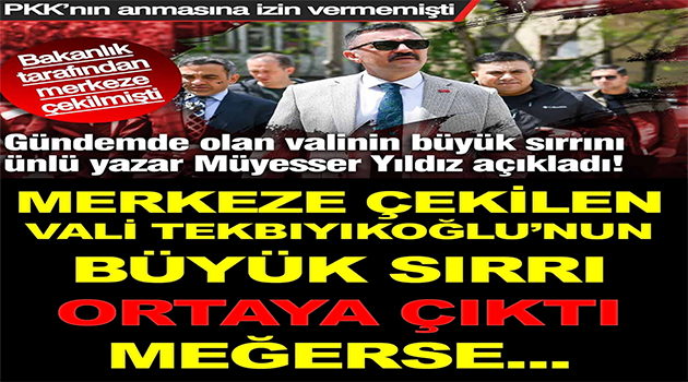 Müyesser Yıldız açıkladı
