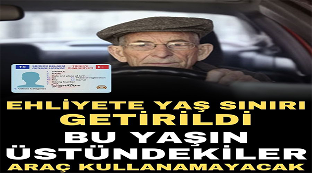 Araç Kullanamayacak