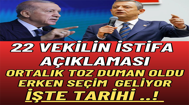 Erken Seçim Geliyor