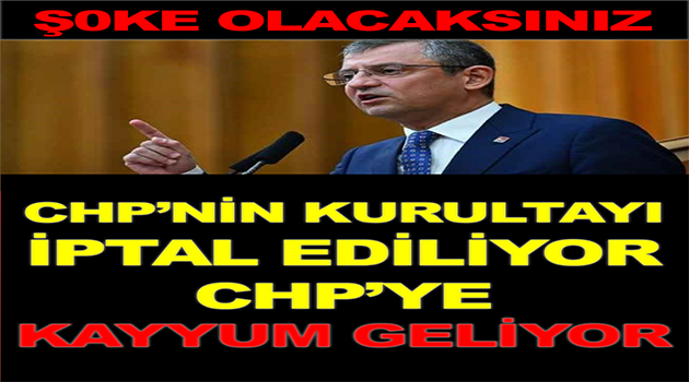 Kurultay İptal Ediliyor